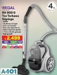 REGAL RH 900 G TOZ TORBASIZ SÜPÜRGE REGAL RH 900 G TOZ TORBASIZ SÜPÜRGE